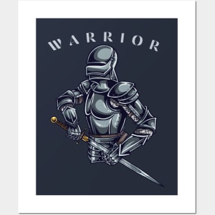 Armored Fighter With Sword Posters and Art
